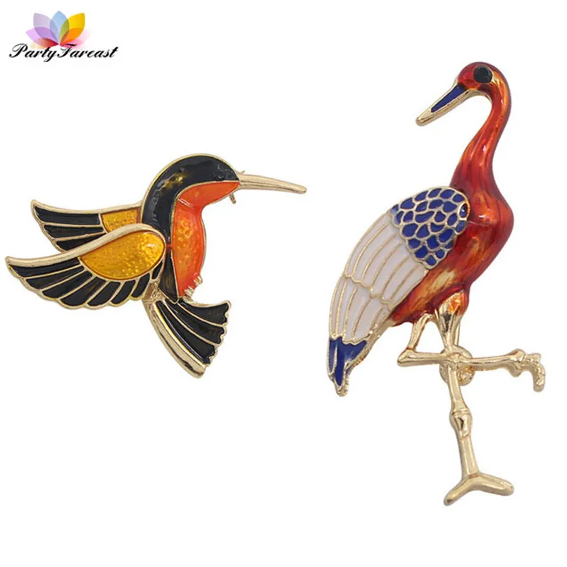 

PF Clothes Badges on Backpack Bird Animal Brooch Pin On Fabric Vintage Style Badge Brooches Lapel Pin Rozet Clothing Accessories