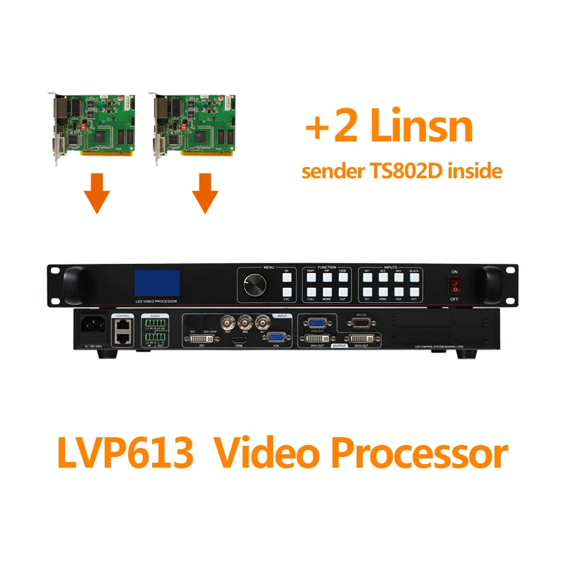 СВЕТОДИОДНЫЙ полноцветный дисплей процессор quad видео переключатель led экран lvp613