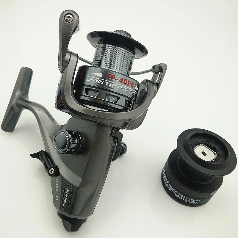 TF-40/50/60FR огромный спиннинг катушка для рыбалки на карпа катушка двойной передаточное число 6,3: 1 4,3: 1 BB 12+ 1 Предварительная загрузка двойной катушки