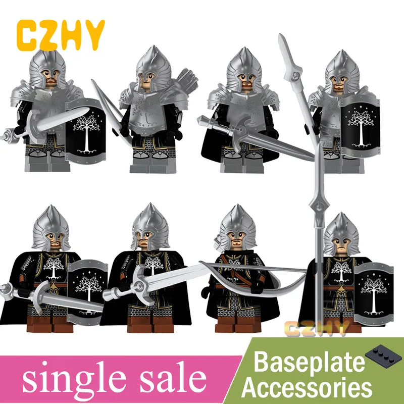 

Single Sale The Lord of the Rings Legoings Gravity Armor Sword Infantry The Archer Captain Building Blocks Toys For Children