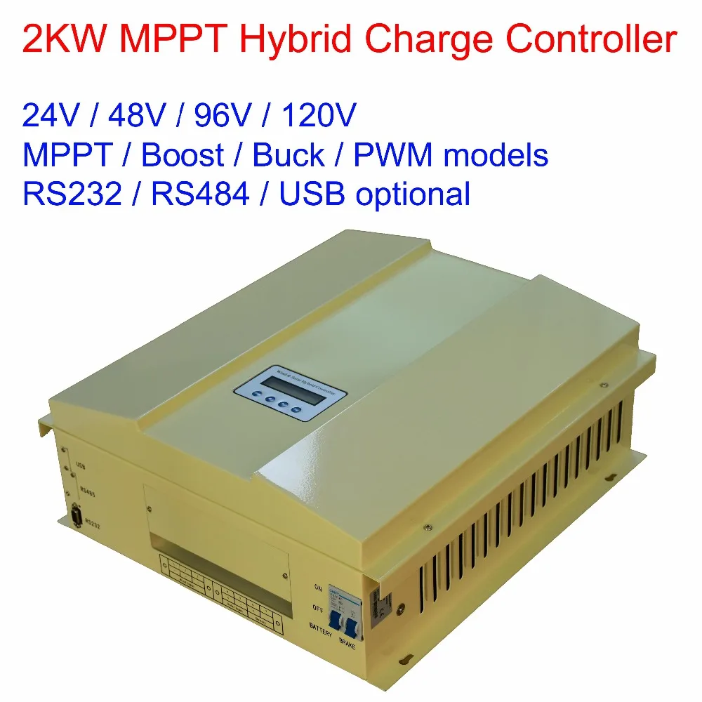 2000 Вт/2 кВт 24 В/48 В/96 в/120 в MPPT/BUCK/BOOST/PWM ЖК дисплей ветряная солнечная батарея (600 Вт)