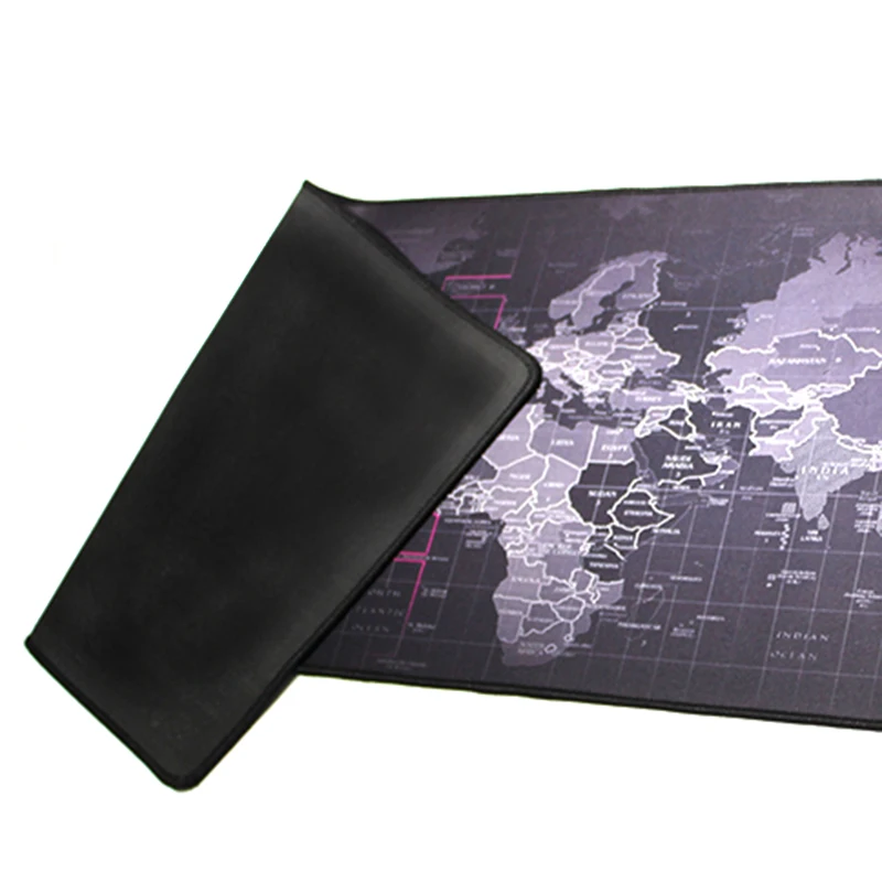  400X900X3mm Large Mousepad 5 Sizes Black World Map Gamer Mouse Mat Computer Extended Mouse Mat for 