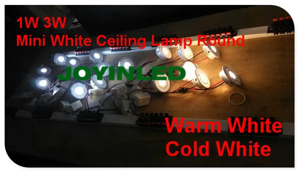led ceiling light 1-3w white round lighting  ww and cw