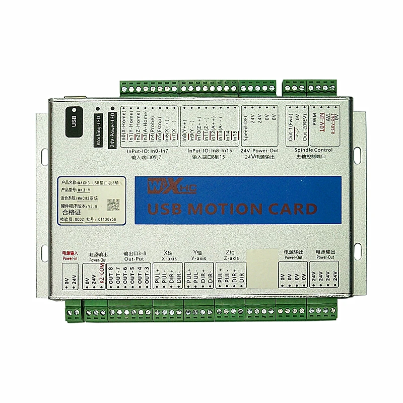 

MACH3 USB motion control card CNC Standard Board MK3 MK4 MK6 for mini cnc milling machine