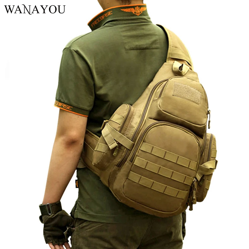 Outdoor Molle Tactical Bag Military Chest Bag Nylon Men's Shoulder