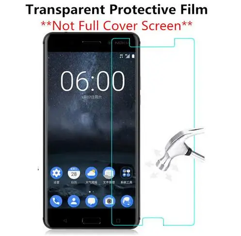 Закаленное стекло для Nokia 6 5 3 / Nokia6 2018 2nd с полным покрытием защита экрана защитная