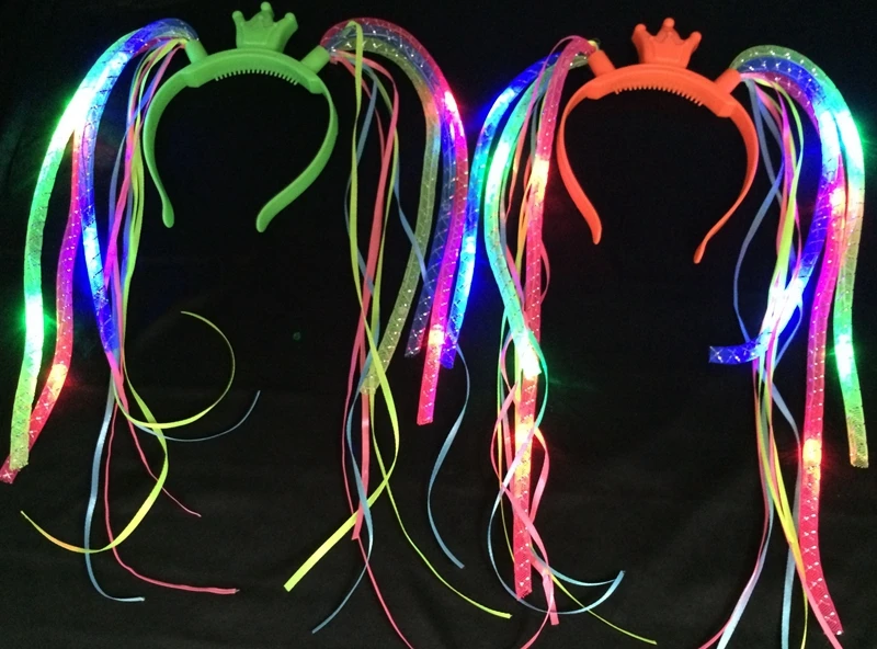 Colorful Flash Hair 3Speed adjustable LED Hair Con...