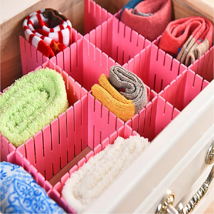Diy Thickening Accept A Partition 4 Piece Dress Lattice Drawer Partition Plate Mesh Division Arrangement Lattice Racks
