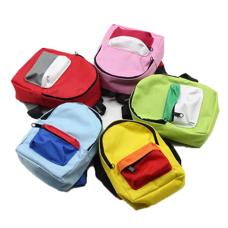 

Cute Zipper Backpack For 18 Inch Dolls Outgoing Packet Schoolbag Leisure Packet School Bag Shoulder Bag Dolls Accessories