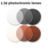 1,56 Асферические фотохромные линзы для очков коричневый серый бренд рецептурная оптика близорукость фотохромные солнцезащитные очки смола линзы