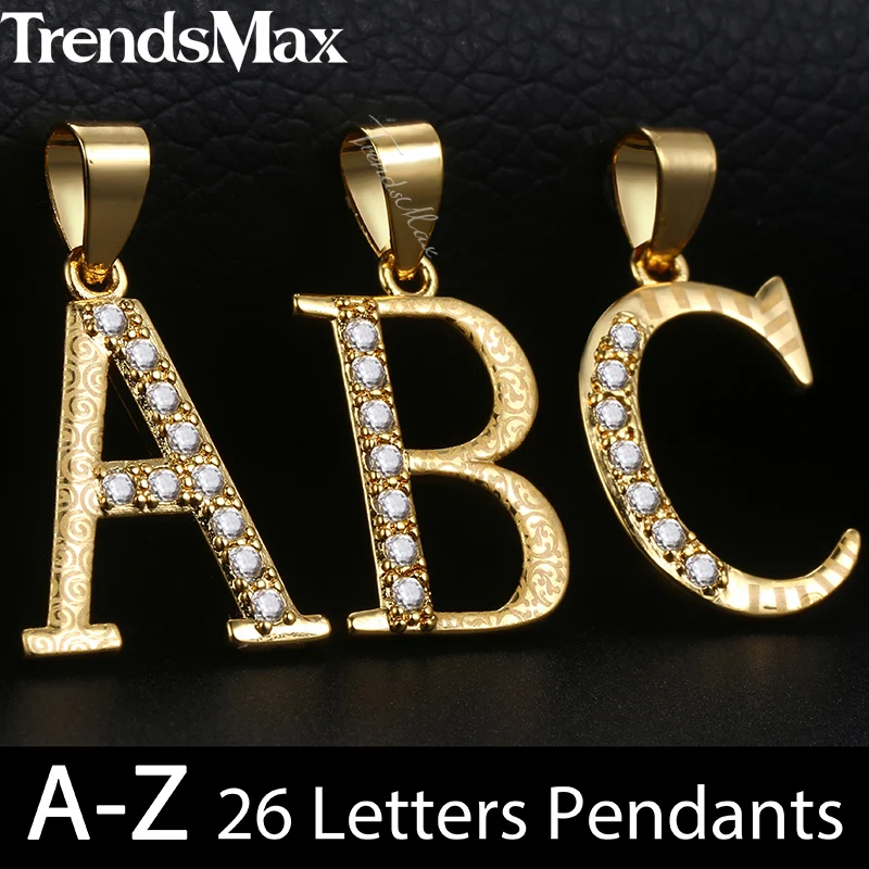Подвеска с фианитом Trendsmax для женщин и девочек колье надписью 26 золотые подвески