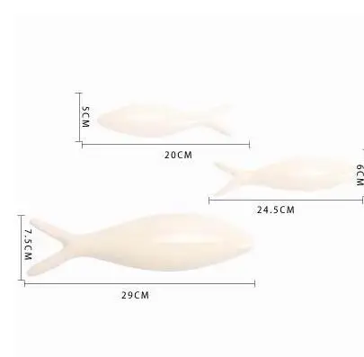 Современные трехмерные керамические рыбные промыслы, гостиная, столовая, домашнее настенное украшение на стену - Цвет: style 5