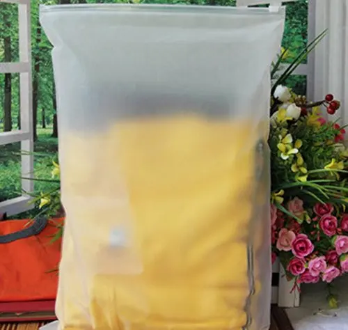 

Ysmile 17*25 CM Transparent Plastic Bag Zip Lock for Travel Cloth Shoe Storage 50 Pack