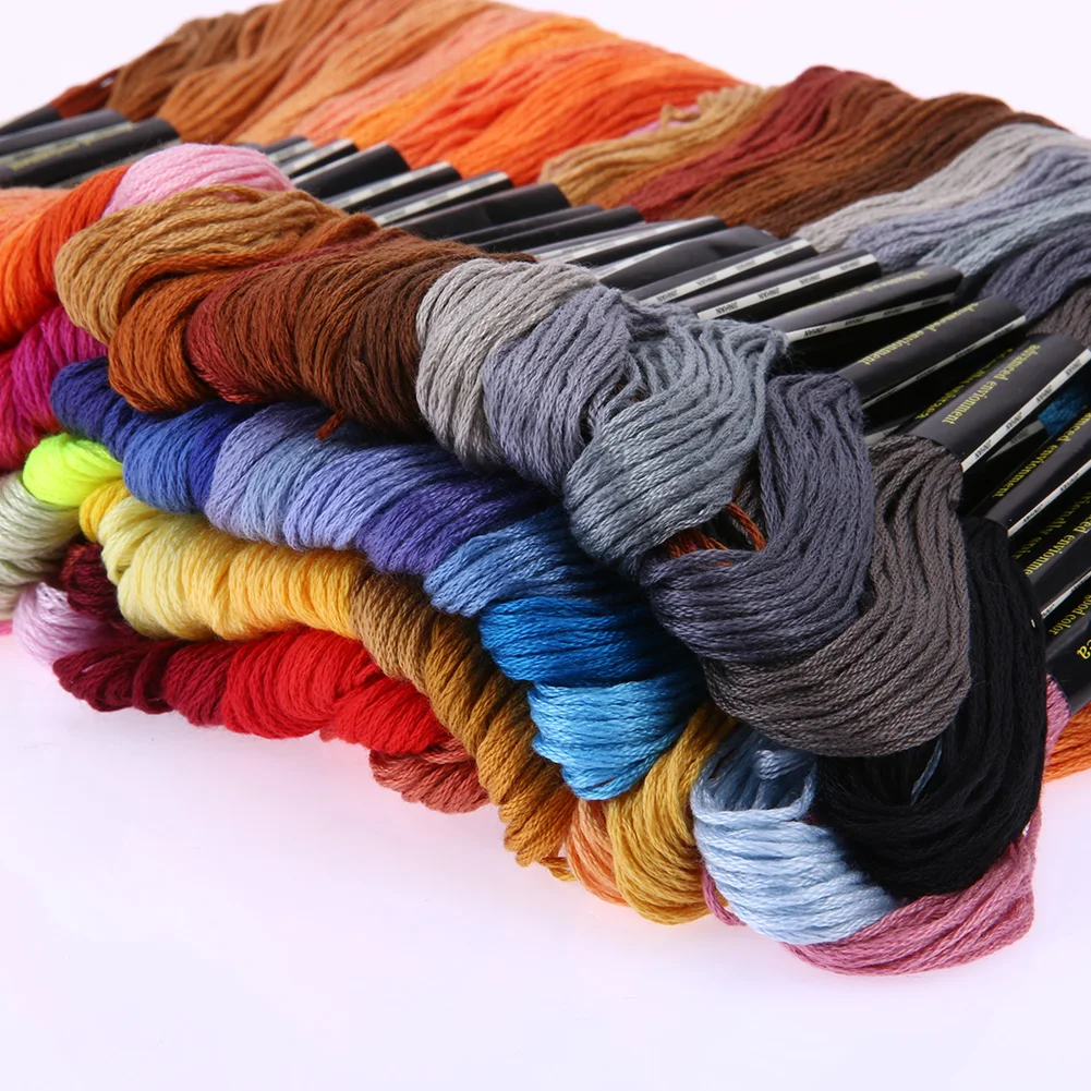 100 Colors Thread HighTenacity Abrasion Resistant Embroidery Hand Knit Thread Hand Cross Stitch