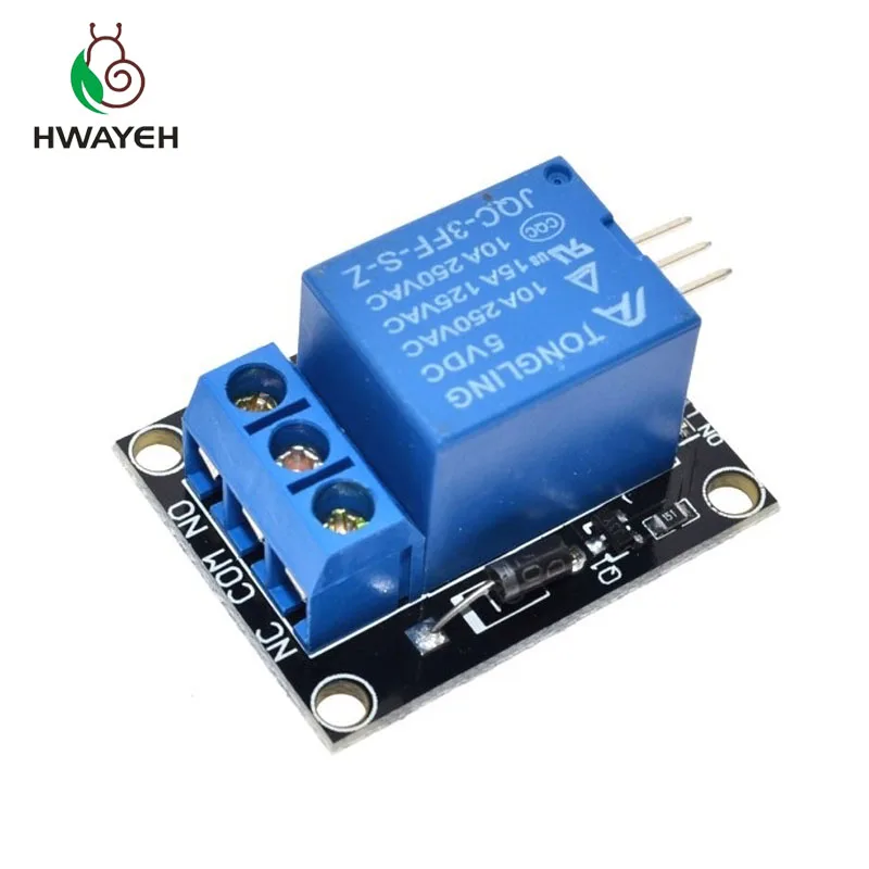 

Free shipping 1 Channel 5V Relay Module for arduino 1-Channel relay KY-019 For PIC AVR DSP ARM for Arduino