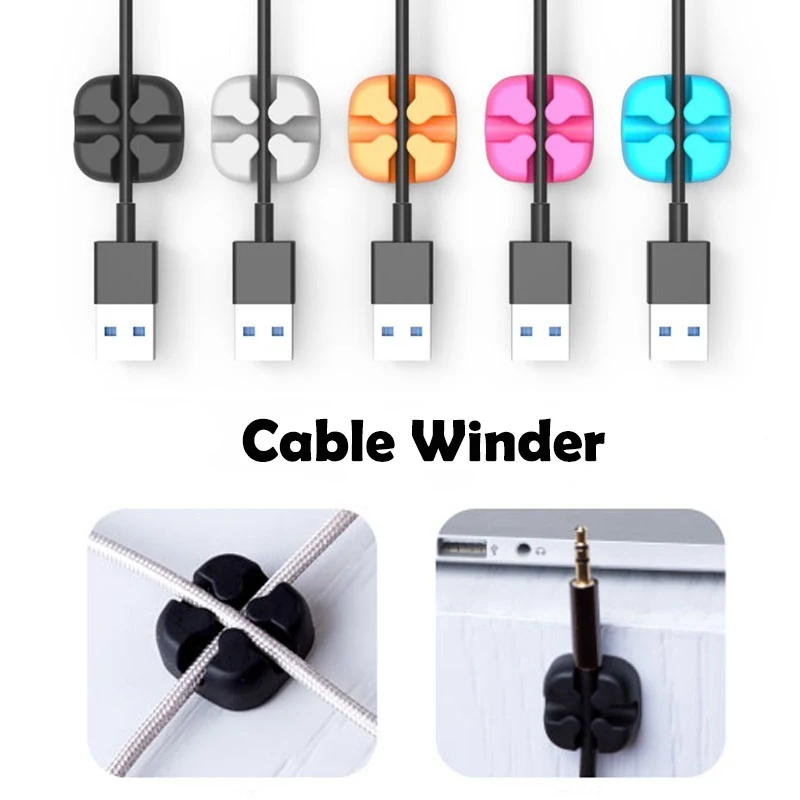 

Cable Organizer Silicone Charging Cables Organizador Protector for iPhone Mouse Data Wire Protector Winder Charging Cord Holder