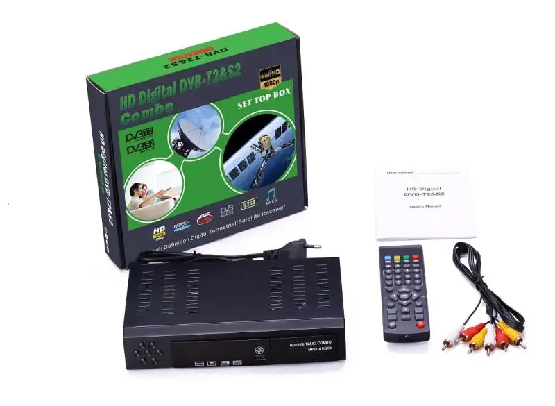 Цифровой наземный спутниковый ТВ приемник DVB T2 S2 комбо DVB-T2 dvb-S2 ТВ приставка 1080P видео HDMI выход для России Европы DVBT2+ S2-1