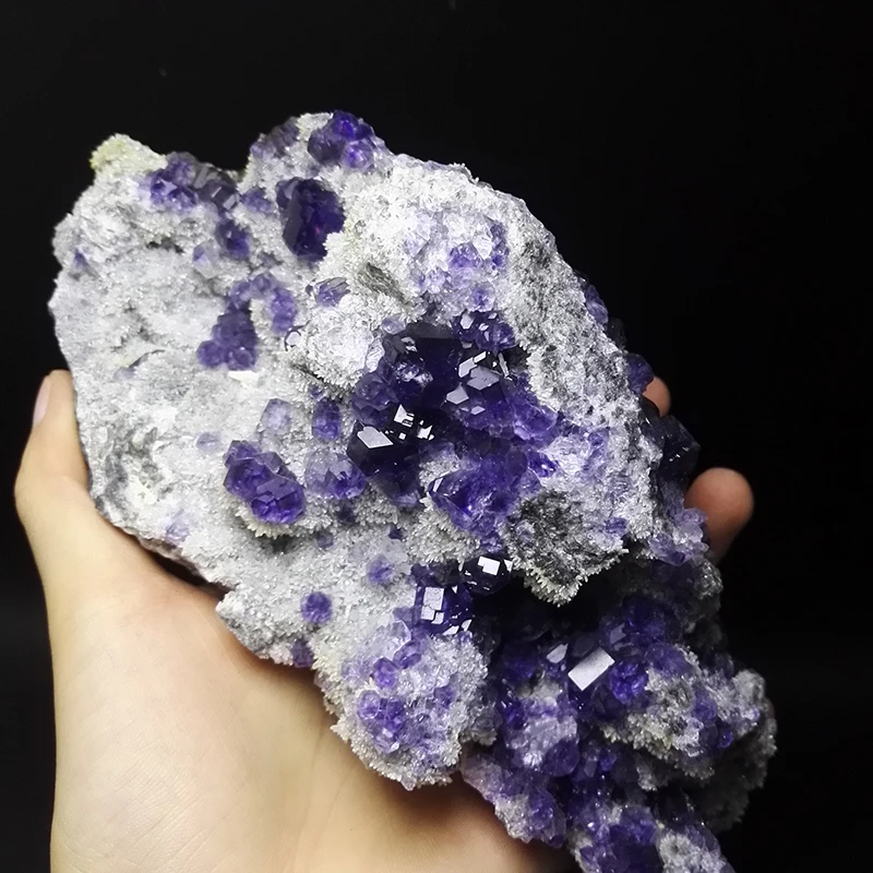 

1600g NATURAL Stones and Minerals purple Fluorite quartz crystal RARE ORE UNIQUE SPECIMENS Y3 16