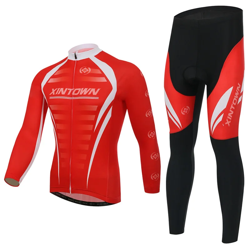 

XINTOWN Cycling Sport Jersey Suits Long/Short Sleeved Bicycle Jersey Cycling Riding Exercise Jersey Polyester fiber Cycling Sets