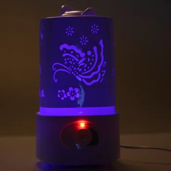 

5 in 1 Ultrasonic Aroma Humidifier Aroma Oil Diffuser Air Purifier Ioniser LED Light Lamp 1.5L