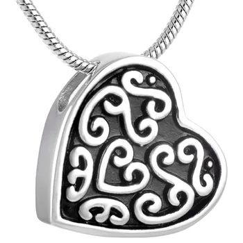 

CMJ8108 Vintage Heart Waterproof Memorial Ash Keepsake Pendant Necklace Funeral Jewelry for Pet Human Fashion Jewelry
