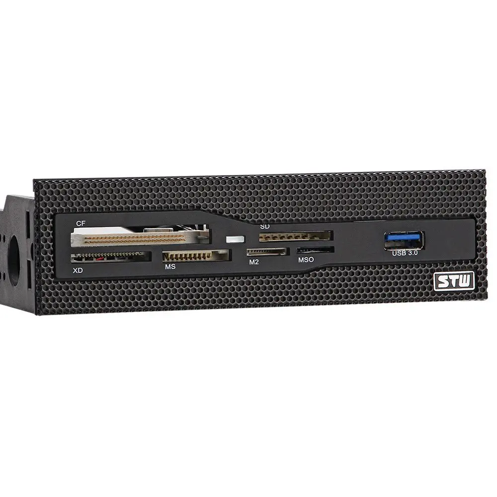 ПК 5 25 &quotBay Mesh все в одном USB Фронтальная панель CF/XD/MS/M2/SD/TF Внутренний 2 .0 кардридер