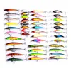 136Pcs New Leure De Peche Mixed Popper Minnow Soft VIB CrankBait Fishing Lures Set Worm Soft Lure Kit Jig Hooks Pesca In Box - Цвет: 43pcs