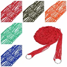 Нейлоновый гамак подвесная сетка спальная кровать качели портативный садовая уличная дорожная мебель сетка гамак подвесная кровать коврик для кемпинга