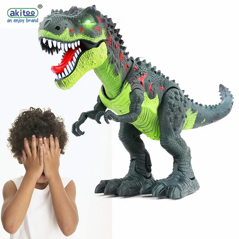 

akitoo 1071 Dinosaur Toy Children's Electric Simulation Animal Model Remote Control Tyrannosaur Oversized Toy Boy Walking toys