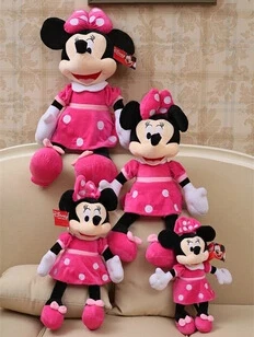 Плюшевые игрушки с Микки Маусом 30 см одна пара для детей 2 шт./лот|minnie doll|toys minnieplush