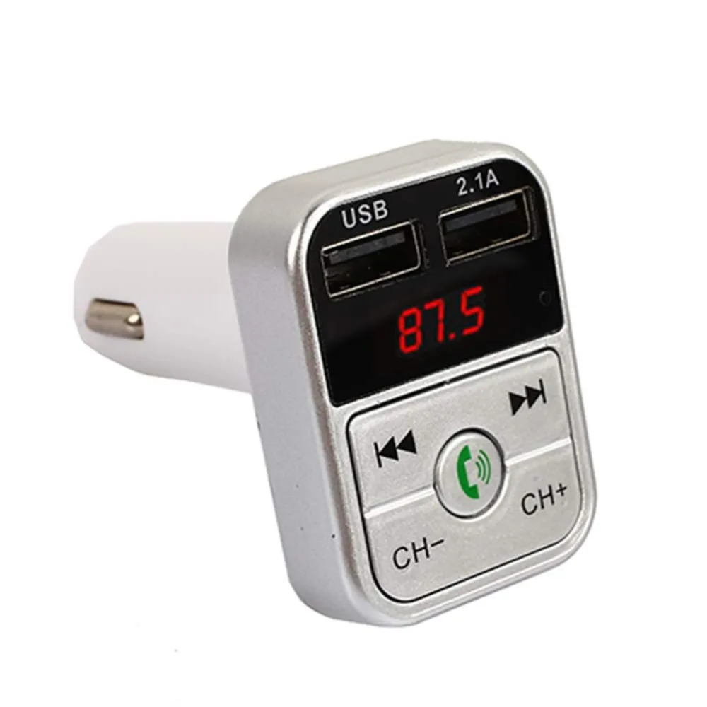 Автомобильный Bluetooth fm-передатчик Aux модулятор Bluetooth Handsfree автомобильный комплект автомобильный аудио mp3-плеер с 2.1A Quick Charge Dual USB