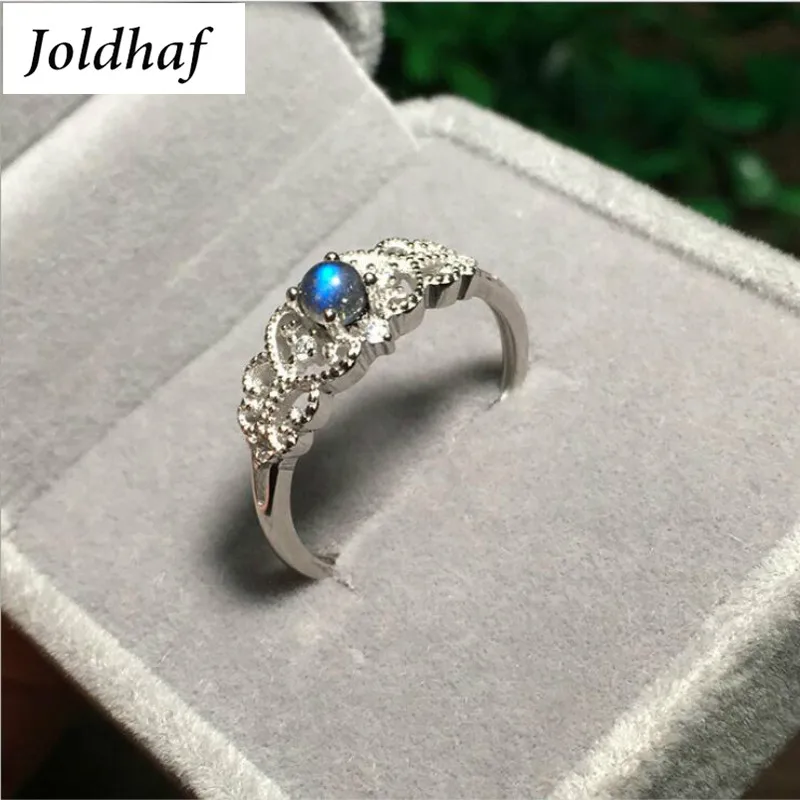 

Joldhaf 925 Sterling Silver Natural Moonstone Ring Jewelry Exquisite Fashion Design Ring For Lover Best Gifts CY002