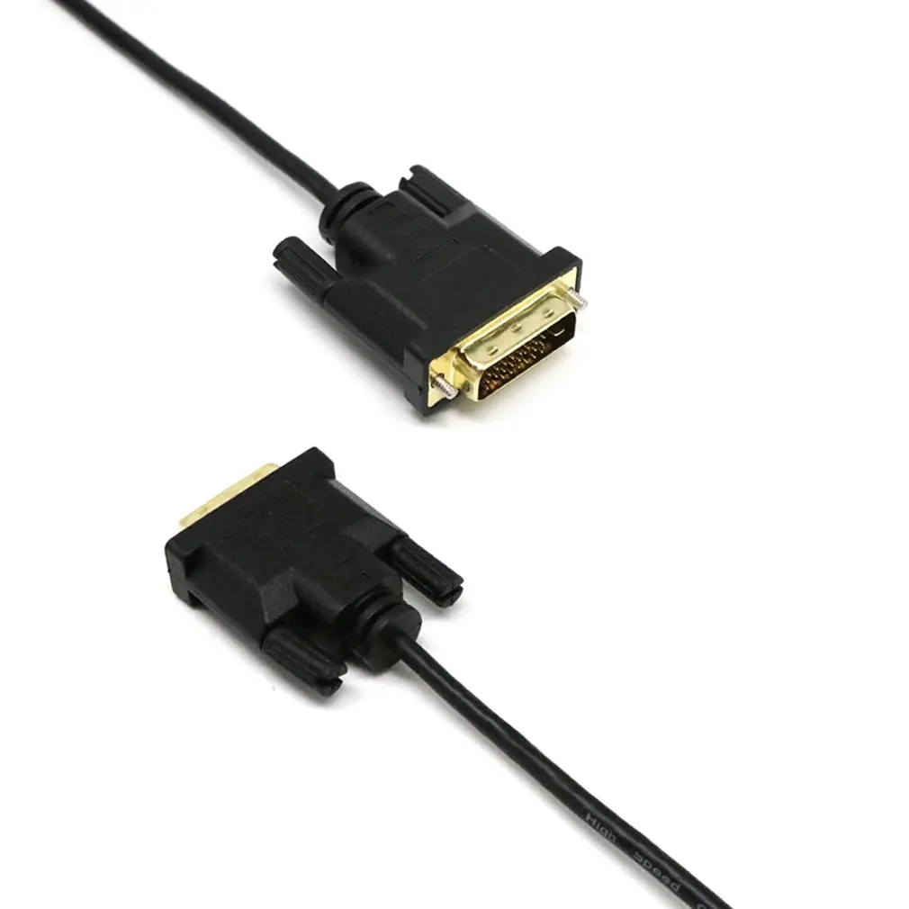 Офис DVI 24+ 1 Pin DVI цифровой видео Dual Link Удлинительный кабель со штыревыми соединителями на обоих концах для подключения к USB кабель конвертер адаптер 0,3/1/2/3 м