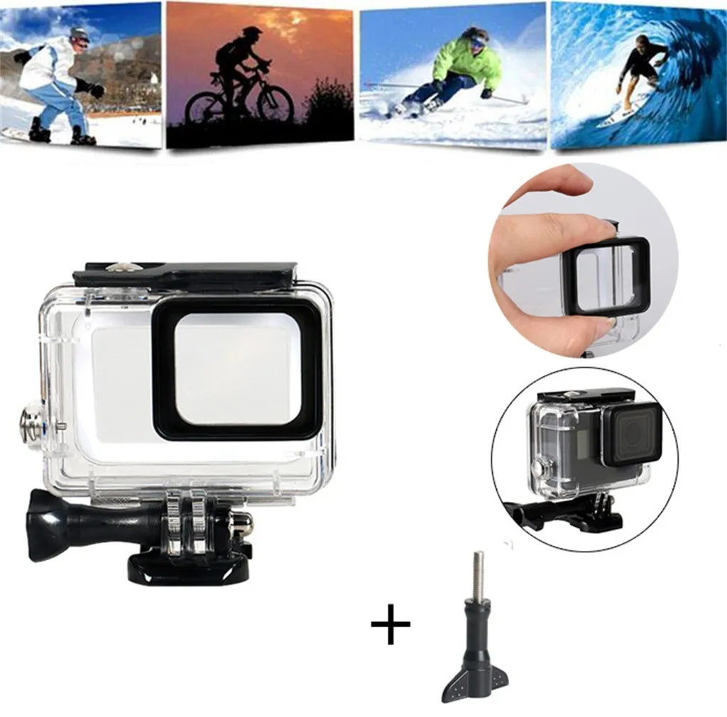 

Case For GoPro Hero7 Black/6/5 Accessories Waterproof Protection Housing Case Protective Housing Shell 45m 2019 High Quality