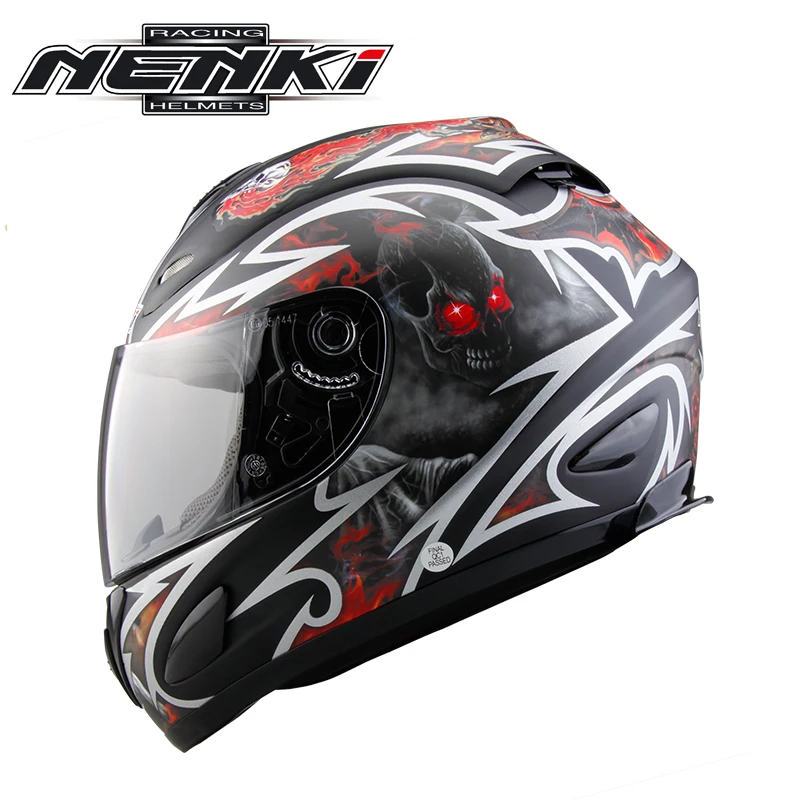 

Nenki 802 Navy Wolf Helmet Motorcycle Full Face Helmet Casco Motorcross Capacetes Moto Riding Casque DOT Certification