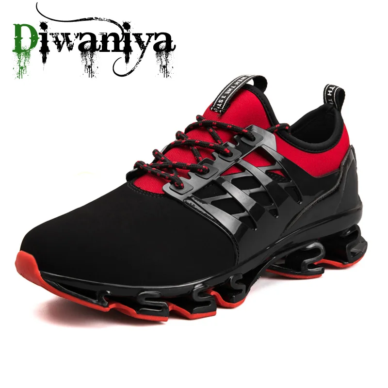 

Diwaniya High-quality Men's Running Shoes Unique Sole Breathable Mesh Outdoor Athletic Shoe Shock Absorption Jogging Shoes 36~48