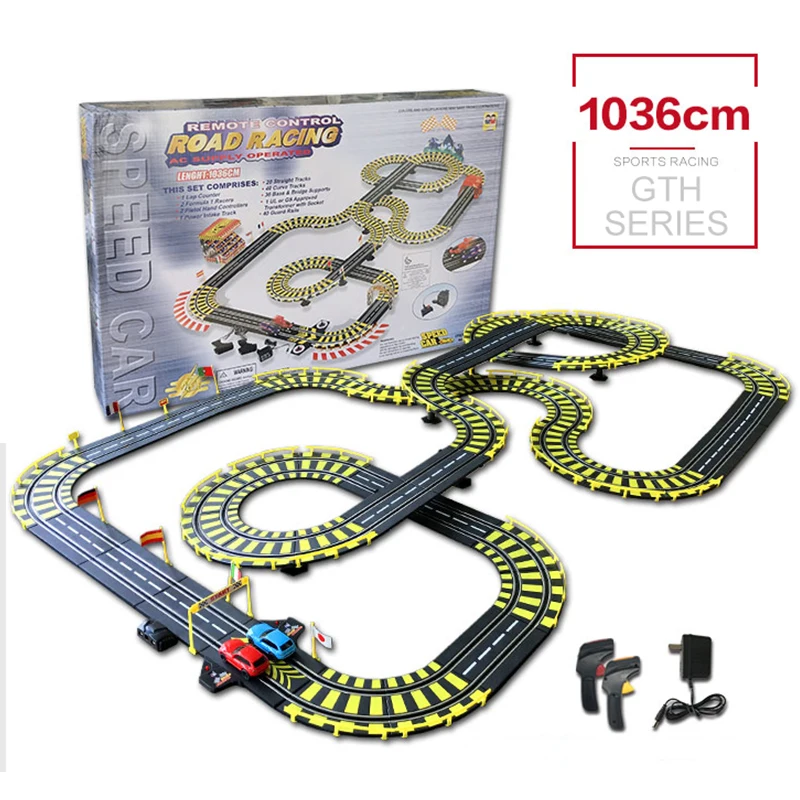 RC Track 1:43 Car Racing Toys Learning&Educational DIY Building Track Toy Creative Competition Car Track Happy Family Game