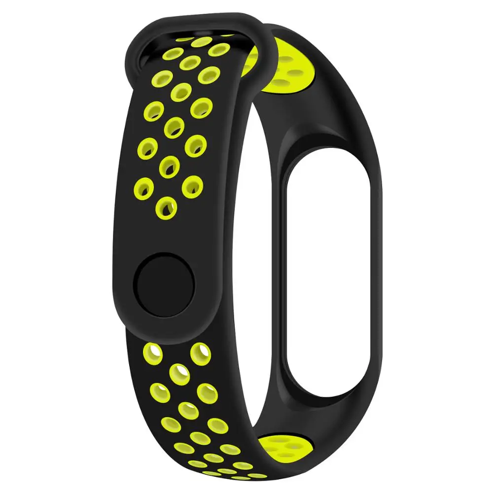 Дышащий ремешок для Xiaomi Mi Band 3 4 Смарт часы наручные M3 M4 Plus браслет MiBand Miband