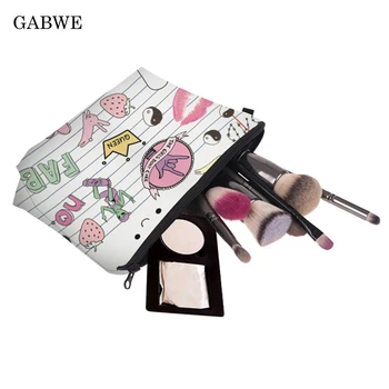 

GABWE Cosmetic Organizer Bags Various Patterns Printing Cosmetic Bag Fashion Women Bags Pouch Travel Make up tasje Neceser