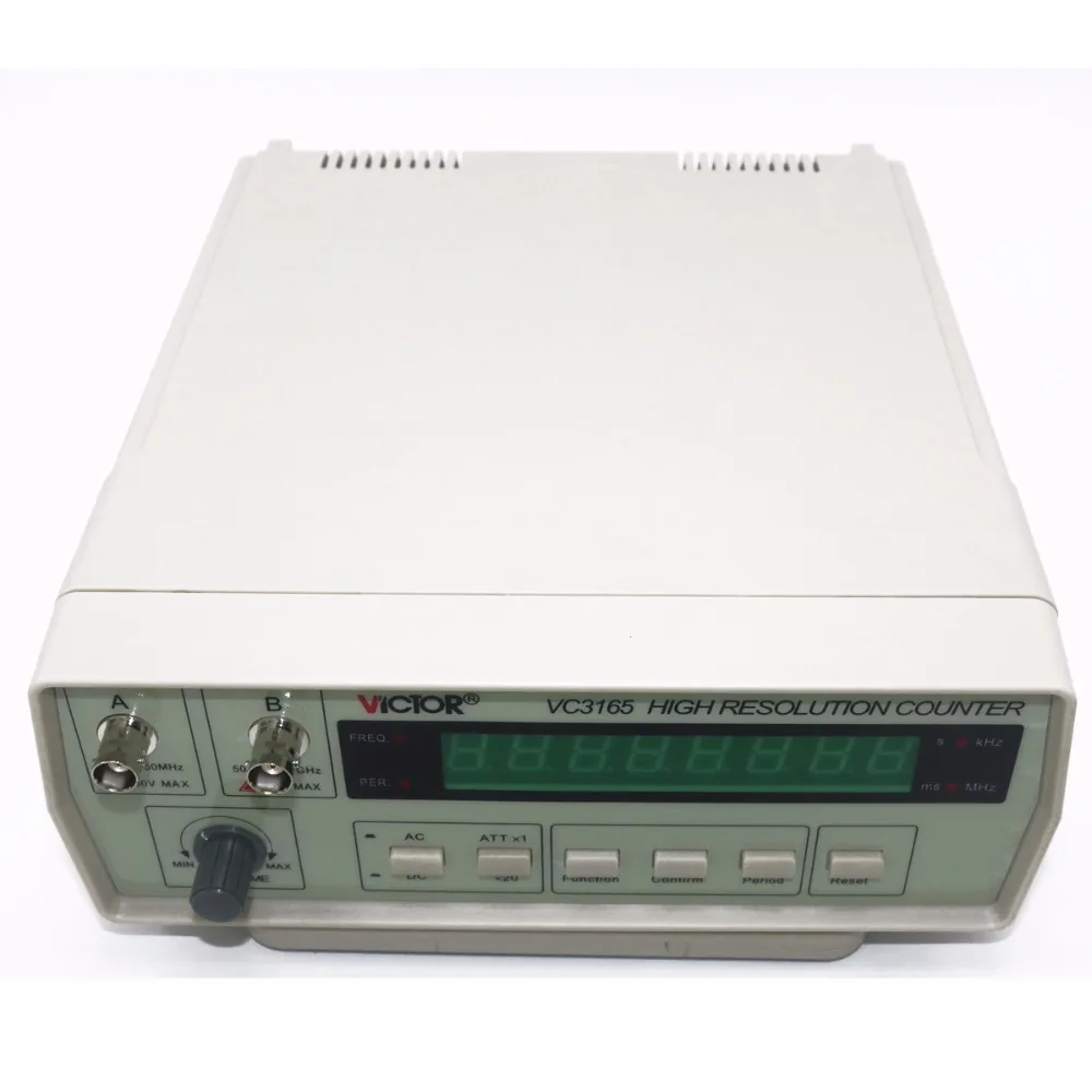 VICTOR VC3165 8 цифр 0,01 Гц-2,4 ГГц прецизионный цифровой частотомер тестер счетчик частоты светодиодный дисплей