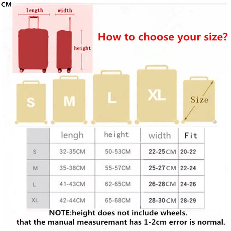 Высокое качество мода путешествия эластичность чемодан защитный чехол тележка Чехол путешествия чемодан пылезащитный чехол для 18 до 28