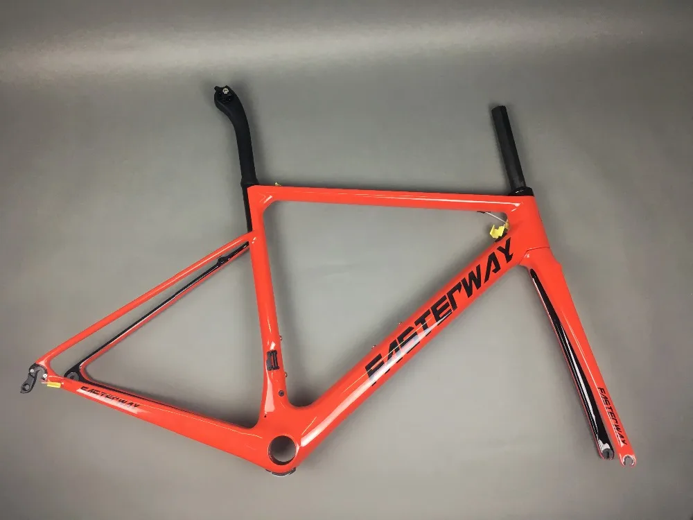 Discount 2019 design super light FASTERWAY classic carbon road frameset D Brake carbon bike frame:Frameset+Seatpost+Fork+Clamp+Headset 112