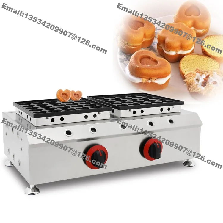 Free Shipping Commercial Use Nonstick Lpg Gas Heart Shaped Mini Dutch Pancake Maker Poffertjes