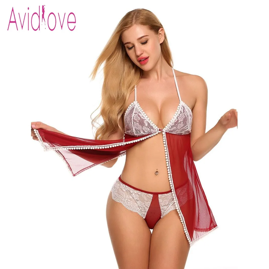 Avidlove сексуальное нижнее белье горячее эротическое одежда для сна открытая