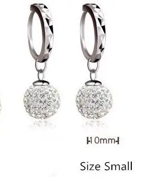 Full Of Rhinestone Temperament Round Earrings Princess Spherical High Quality Pendant Earrings For Women Wedding Earrings