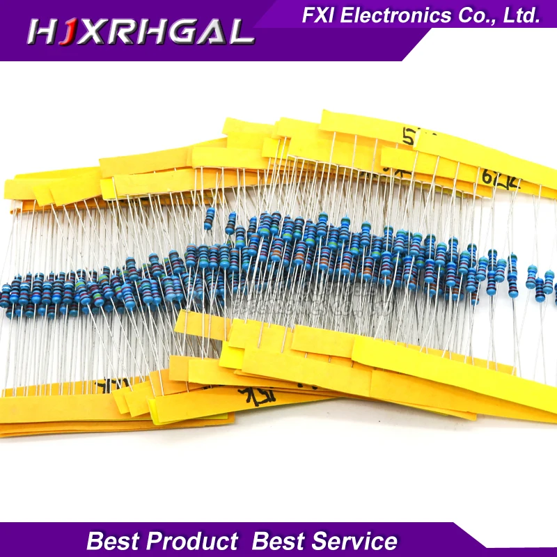 

24valuesX10pcs=240pcs 1/4W 0.25W 1% 4.7k-68k Metal Film Resistor component diy kit package new and original