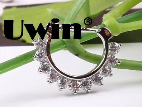 

1 Piece Non Piercing Fake Nose Ring Stud Hoop Unisex Punk Creative Fake Septum Clicker Nose Ring Indian Fake Piercing