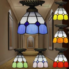 LED Tiffanylampe Mediterranean Tiffany Mermaid Lamp AC 110/220V E27 Shell lamp for Home Corridor Bedroom tiffany style ceiling lamps color glass lamp mediterranean restaurant corridor lamp bedside lamp