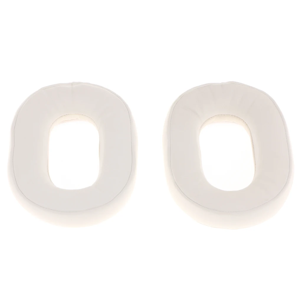White Headphone Ear Pads Cushion Cover Pillow for ATH-MSR7 ATH-M50 M40 M50X