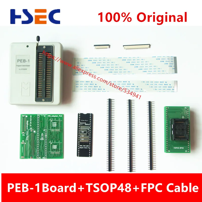 PEB-1 плата расширения+ TSOP48+ FPC плоский разъем кабеля Применение на RT809F программист Поддержка IT8586E IT8580E29/39/49/50 серии 32/40/48 футов BIOS